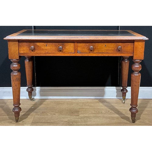 85 - A Victorian mahogany writing table, 73cm high, 107cm wide, 55.5cm deep, c.1880