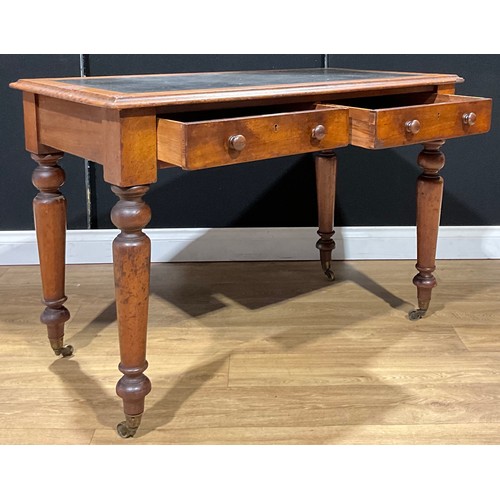 85 - A Victorian mahogany writing table, 73cm high, 107cm wide, 55.5cm deep, c.1880