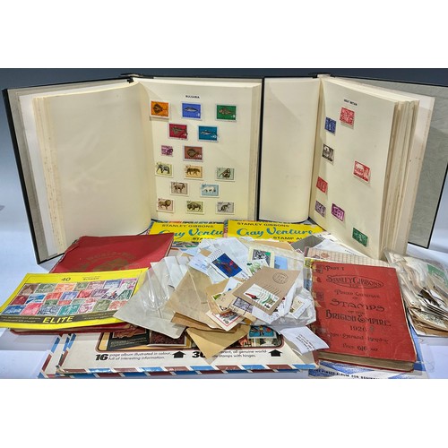 412 - Philately - British and world stamps in albums and loose, mid 20th century and later; first day cove... 