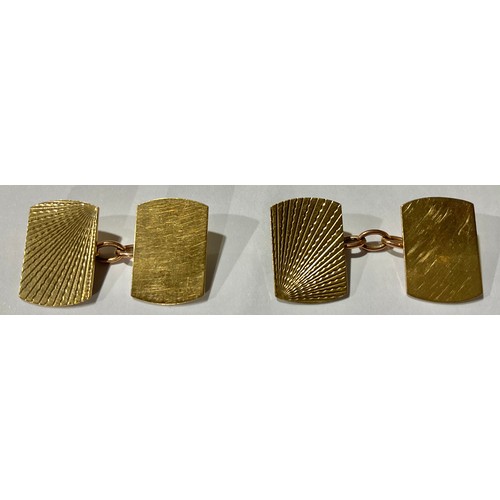 480 - A pair of 9ct gold cufflinks, 4.07g gross