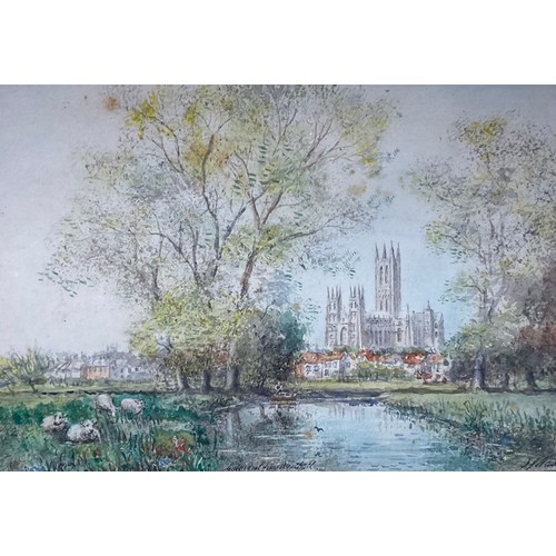 488 - English School (Early 20th century)
Lincoln Cathedral
indistinctly signed and titled, watercolour, 1... 