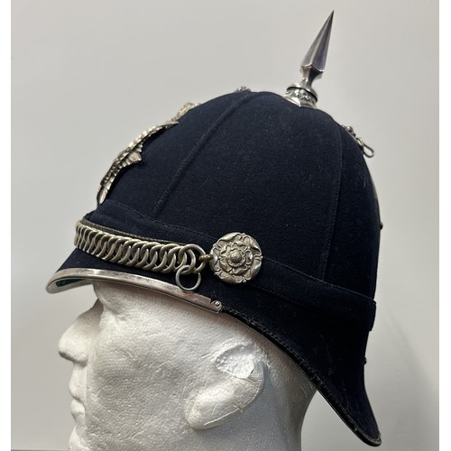 9053 - Victorian 1st Volunteer Battalion The Norfolk Regiment Blue Cloth Helmet with all original fittings ... 