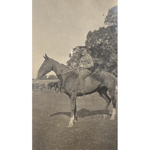 9112 - WW1 British Photograph Album dated 5th August 1914 showing Camp life in the UK along with family pho... 