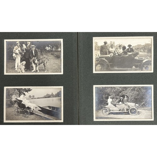 9112 - WW1 British Photograph Album dated 5th August 1914 showing Camp life in the UK along with family pho... 