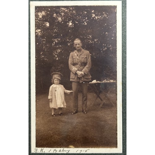 9112 - WW1 British Photograph Album dated 5th August 1914 showing Camp life in the UK along with family pho... 