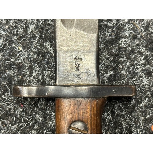 9115 - WW1 British 1907 Pattern Bayonet with single edged fullered blade 430mm in length, maker marked and ... 