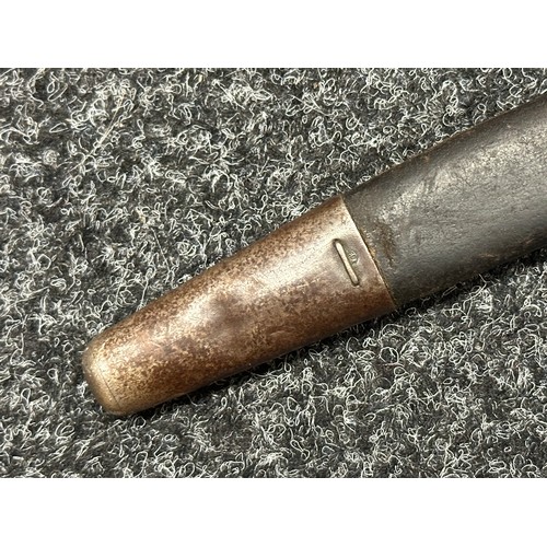 9124 - WW1 British 1907 Pattern Bayonet with single edged fullered blade 425mm in length, maker marked and ... 