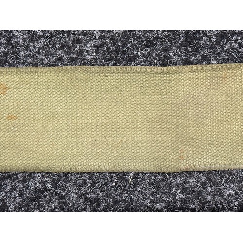 9125 - WW1 British 1908 Pattern Webbing Belt. Blancoed condition. Uncleaned.