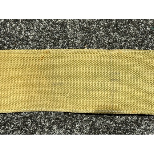 9125 - WW1 British 1908 Pattern Webbing Belt. Blancoed condition. Uncleaned.