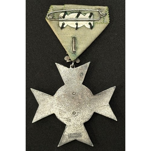 9134 - Imperial German Hunting Association Long Service Medal. Maker marked 