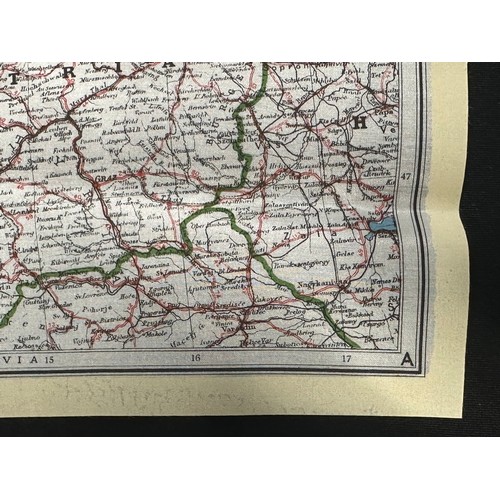 9139 - WW2 British RAF Silk Escape Map of Germany. Code letter A. Single Sided Map.