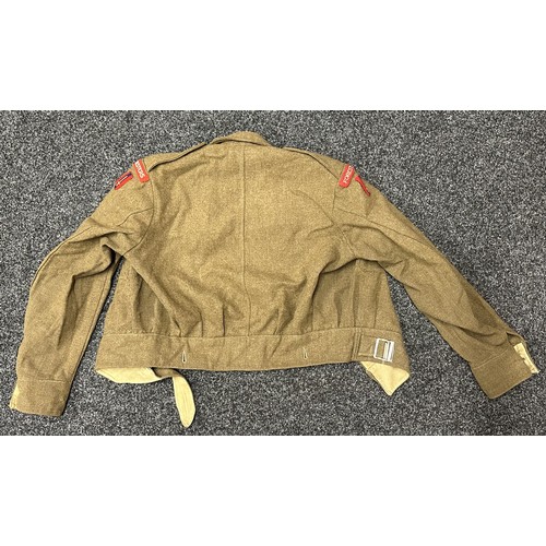 9156 - WW2 British 1940 Pattern Austerity Battledress Blouse. Size approx. 36 inch chest. No label. Origina... 
