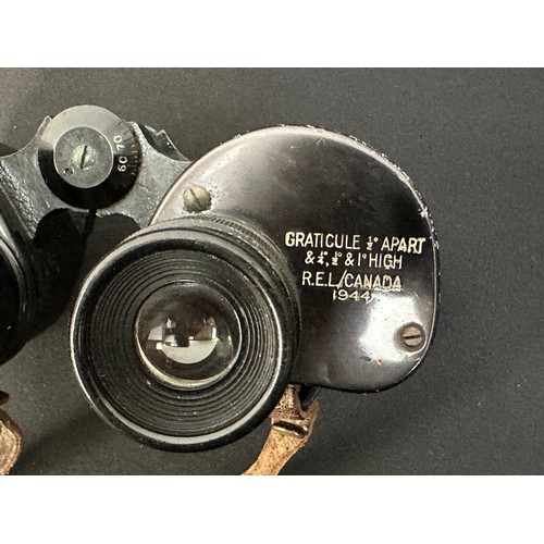 9159 - WW2 Canadian 6x30 binoculars maker marked and dated 