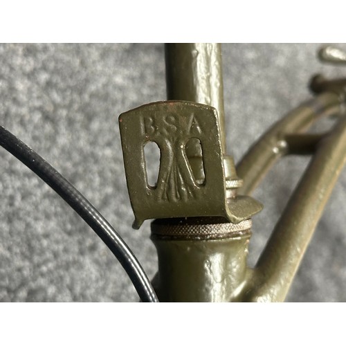 9166 - WW2 British BSA Parabike frame number R44742. Complete and in fully restored working order with corr... 