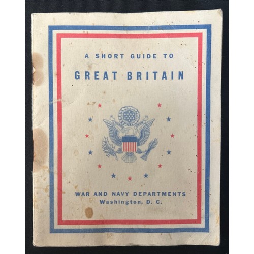 9167 - WW2 British Paperwork collection comprising of: US Army Short Guide to Great Britain Booklet: Britis... 