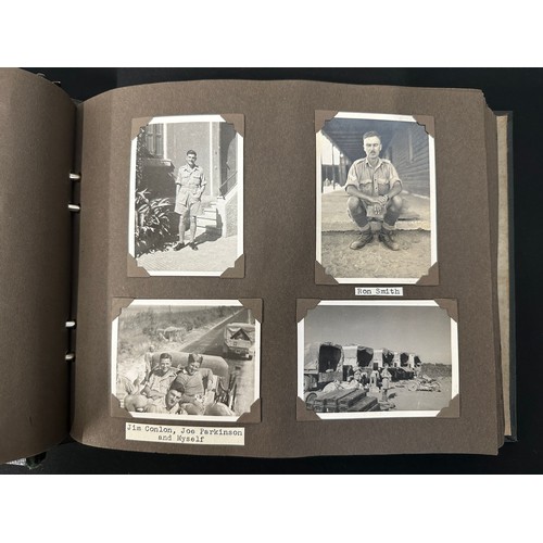 9171 - WW2 British 8th Army Desert Rats Royal Artillery AA Unit Photo Album showing service in the Western ... 