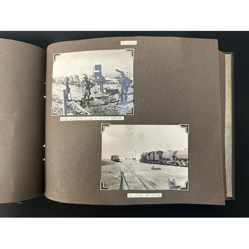 9171 - WW2 British 8th Army Desert Rats Royal Artillery AA Unit Photo Album showing service in the Western ... 