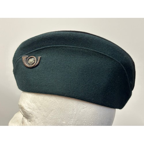 9179 - WW2 British Kings Own Yorkshire Light Infantry Officers Coloured Field Service Cap in green wool wit... 