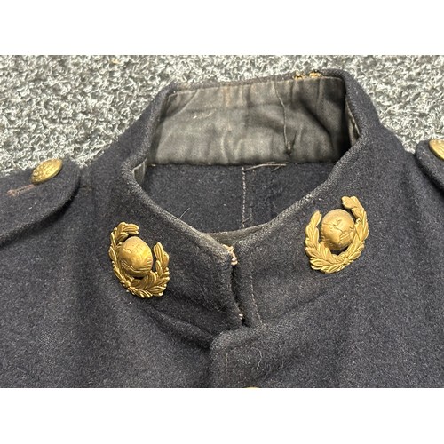 9195 - WW2 British Royal Marines Corporals Dress Tunic complete with shoulder titles and collar dogs. Named... 