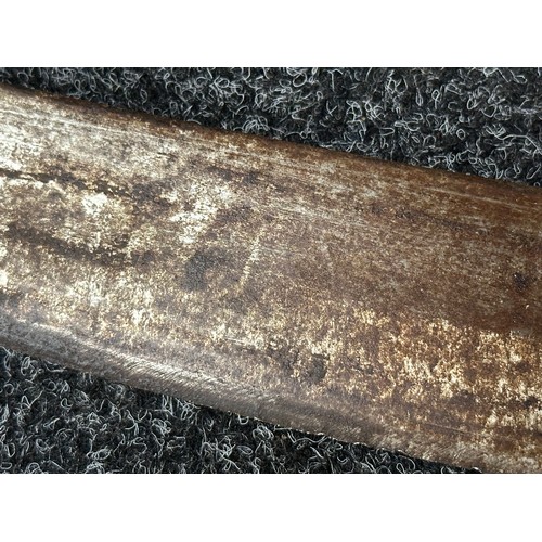 9196 - WW2 US Machete with single edged blade 445mm in length maker marked and dated 