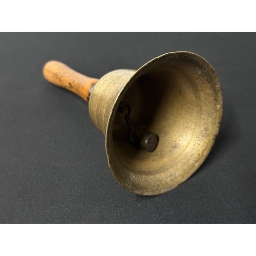 9199 - WW2 British Home Front Air Raid Precautions ARP Wardens Brass Handbell. ARP marked on rim. Maker mar... 