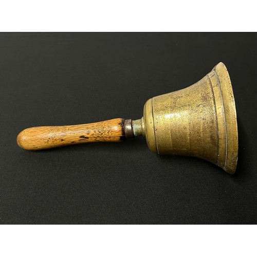 9199 - WW2 British Home Front Air Raid Precautions ARP Wardens Brass Handbell. ARP marked on rim. Maker mar... 