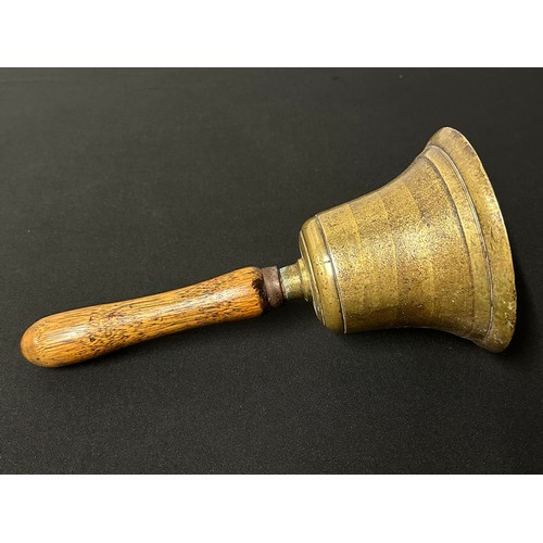 9199 - WW2 British Home Front Air Raid Precautions ARP Wardens Brass Handbell. ARP marked on rim. Maker mar... 