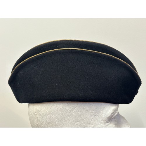 9202 - WW2 British Kings Own Officers Coloured Field Service Cap in Torin style with silver & enamel Rose t... 