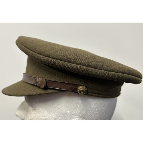 9205 - WW2 British Coldstream Guards Officers Caps: both Full Dress and Khaki Service Dress Caps. Complete ... 