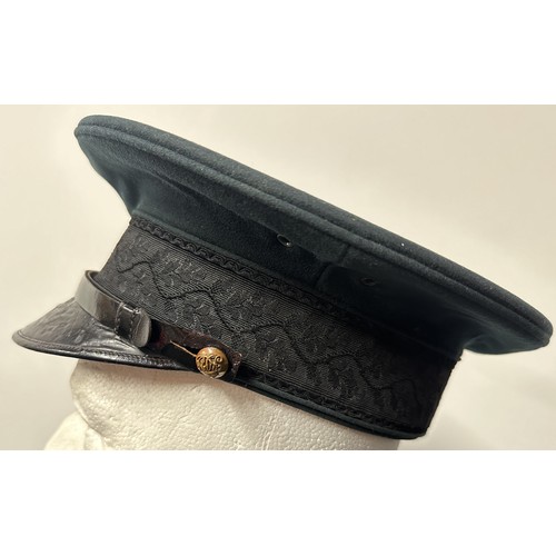 9208 - British Kings Own Yorkshire Light Infantry Officers Full Dress Cap. Pre war made. Maker marked for 