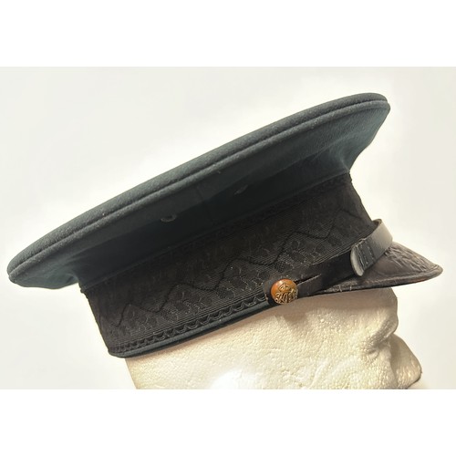 9208 - British Kings Own Yorkshire Light Infantry Officers Full Dress Cap. Pre war made. Maker marked for 