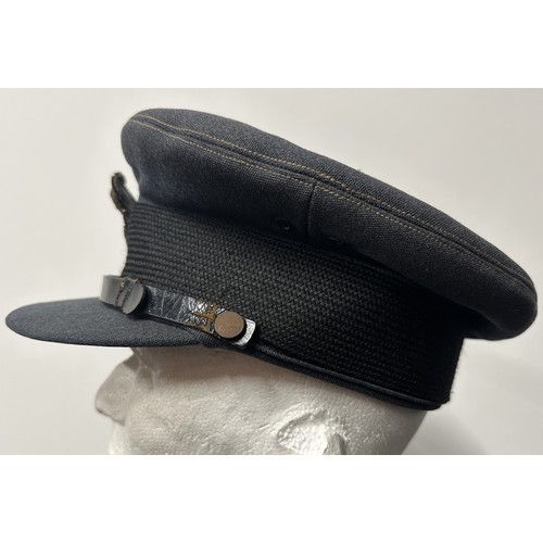 9213 - WW2 British RAF Officers Service Dress Cap. No makers mark or size marking. Pre war quality with con... 