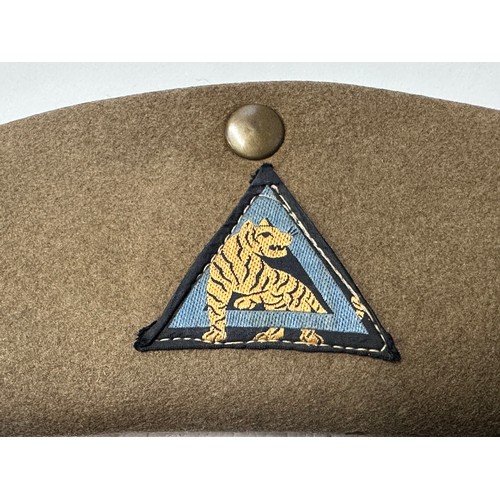 9214 - WW2 British Bush Hat with 26th Indian Infantry Division machine woven formation sign to side of hat.... 