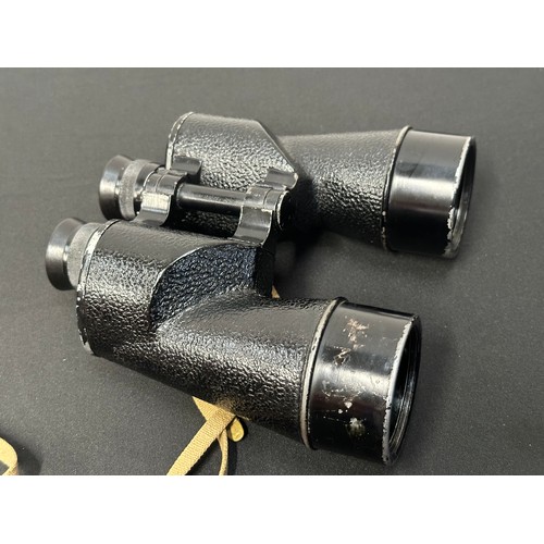 9217 - WW2 British 7x50 Lend-Lease Binoculars maker marked 