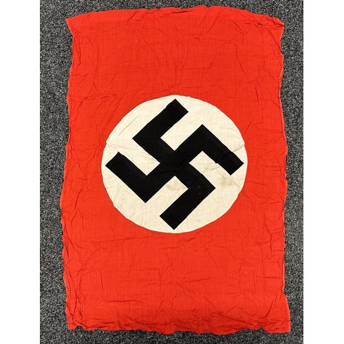 9224 - WW2 Third Reich NSDAP Podium Banner. Double sided. Multipart construction. No makers marks. Size 110... 