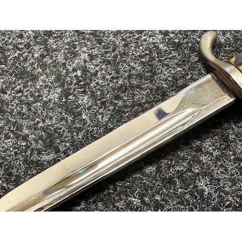 9226 - WW2 Third Reich Extra-Seitengewehr Private Purchase Parade Bayonet with plated, single edged fullere... 