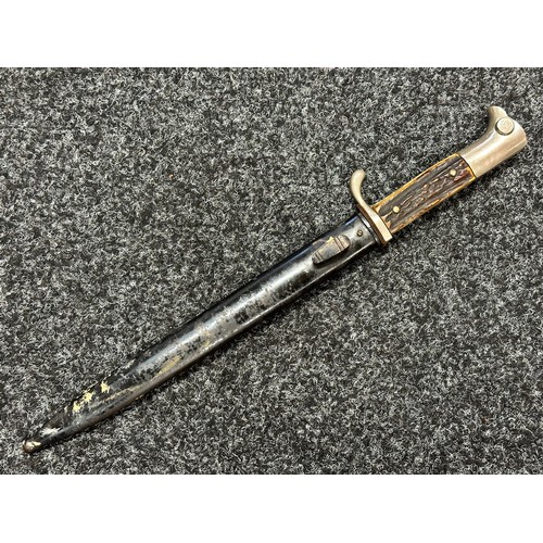 9226 - WW2 Third Reich Extra-Seitengewehr Private Purchase Parade Bayonet with plated, single edged fullere... 