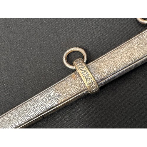 9233 - WW2 Third Reich Heer Offizierdolch Army officers dagger with double edged blade 257mm in length, mak... 