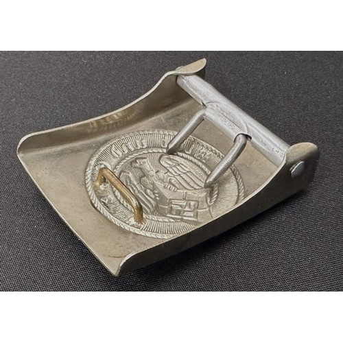 9237 - WW2 Third Reich Hitler Jugend Koppelschloss Hitler Youth Belt Buckle. Early nickle finish, unmarked ... 