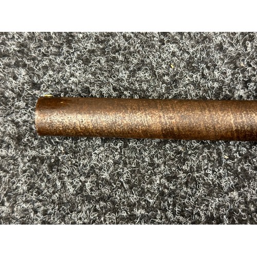 9323 - A single barrel percussion cap shotgun with 825mm long barrel. Bore approx. 23mm. Action holds at bo... 