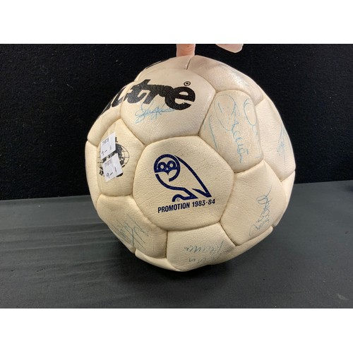 244 - A Sheffield Wednesday signed football, Promotion 1983-84 season