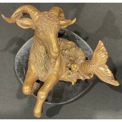 83 - A gilt bronze bull Taurus Ware plaque