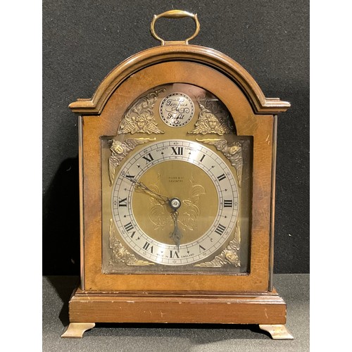 91 - A George II style mahogany mantel clock, by Elliott, London