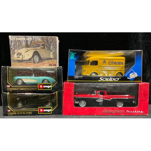 367 - Toys & Juvenalia - a Polistil S 26 Citroen 2CV, boxed; a Snap-On Trucking model, window boxed; a Sol... 