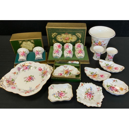 238 - Royal Crown Derby ‘Derby Posies’ ware including; trinket trays, planter, twin handled dish ; etc