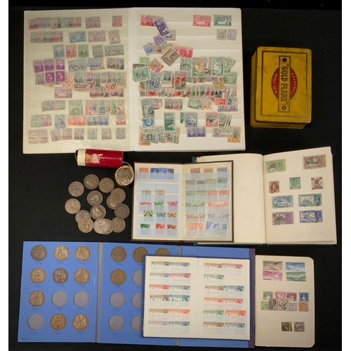 250 - Coins & Stamps -  All world and GB inc Penny Reds, British Empire Exhibition 1924,  3.1/2 pence and ... 