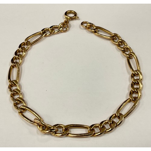 361 - A 9ct gold bracelet, 3.7g