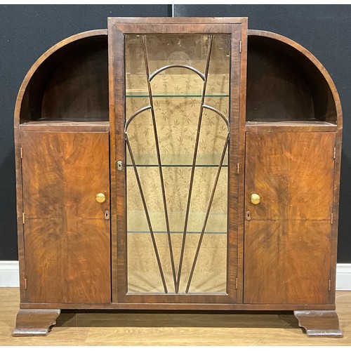 108 - An Art Deco mahogany display cabinet, c.1935