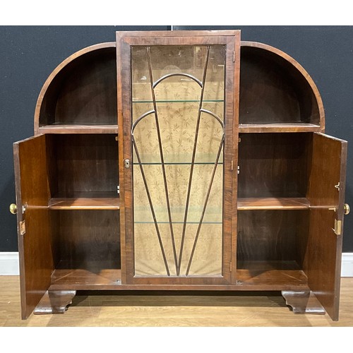 108 - An Art Deco mahogany display cabinet, c.1935