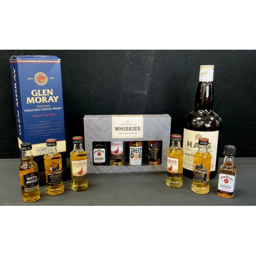 89 - Whisky -  Glen Moray Elgon Classic Speyside single malt, 70cl, 40%vol,  Haig blended Scotch Whisky, ... 